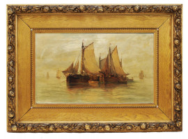 MARINE OIL PAINTING BY WILLIAM FREDERICK MITCHELL